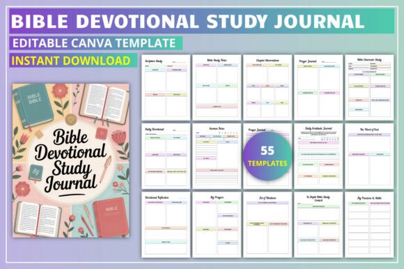 Download Editable Bible Devotional Study Journal - Premium Resources