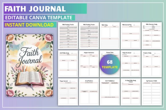 Download Editable Faith Journal Canva Template - Premium Resources