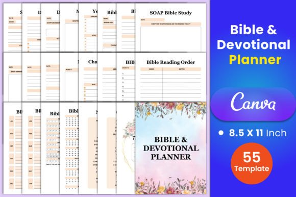 Download Bible &amp; Devotional Planner Canva - Premium Resources